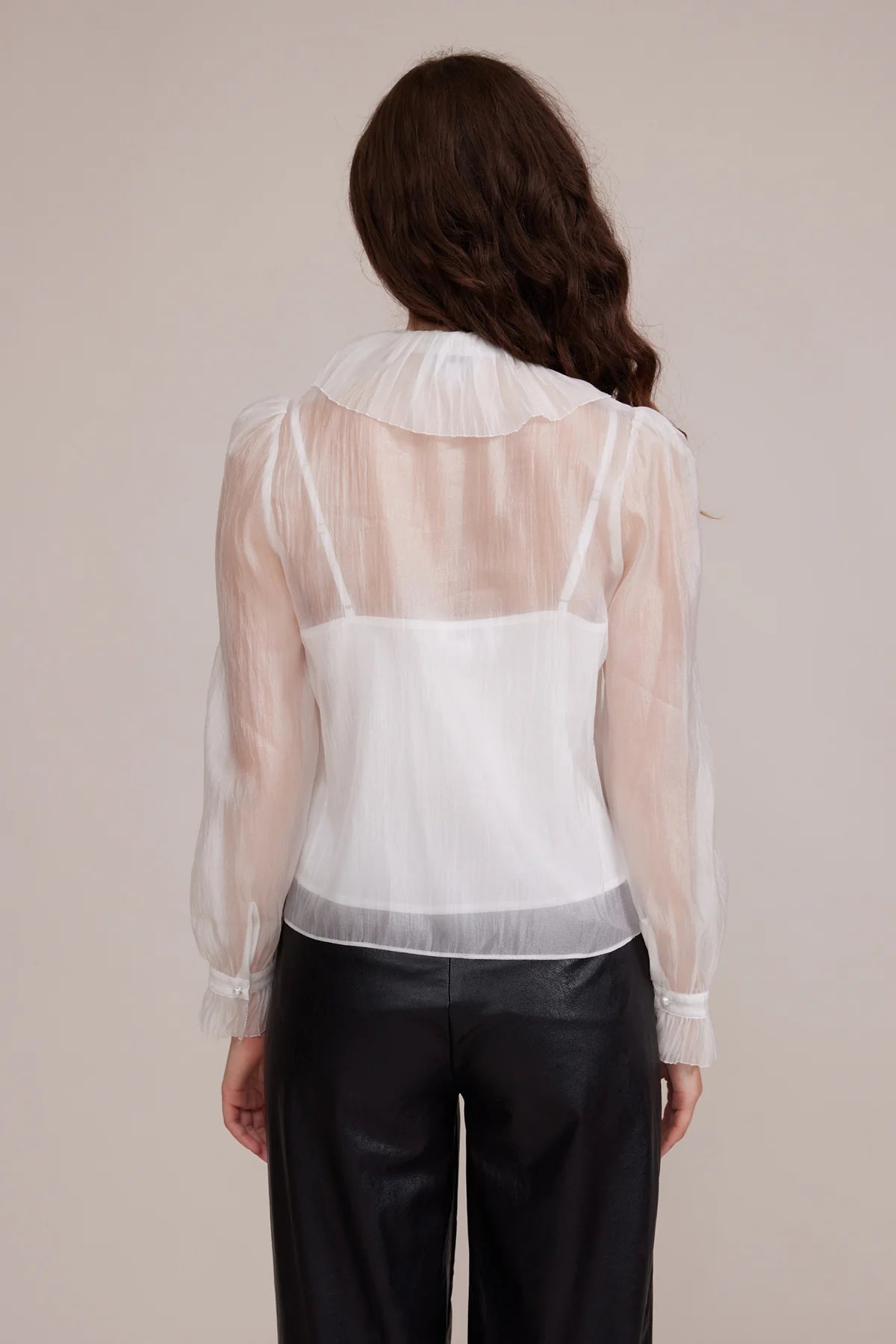 Garance Sheer Button Down