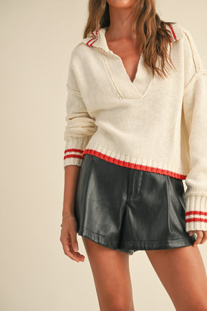 Chloe Contrast Stitch Sweater