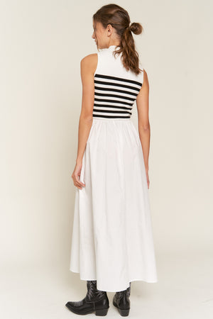 Striped Knit Maxi Dress