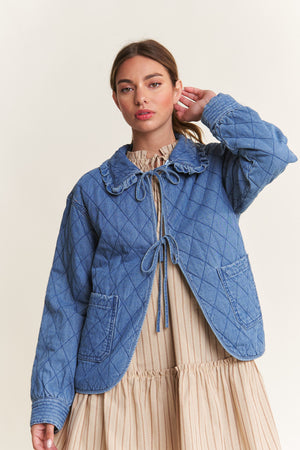 Quilted Denim Jacket