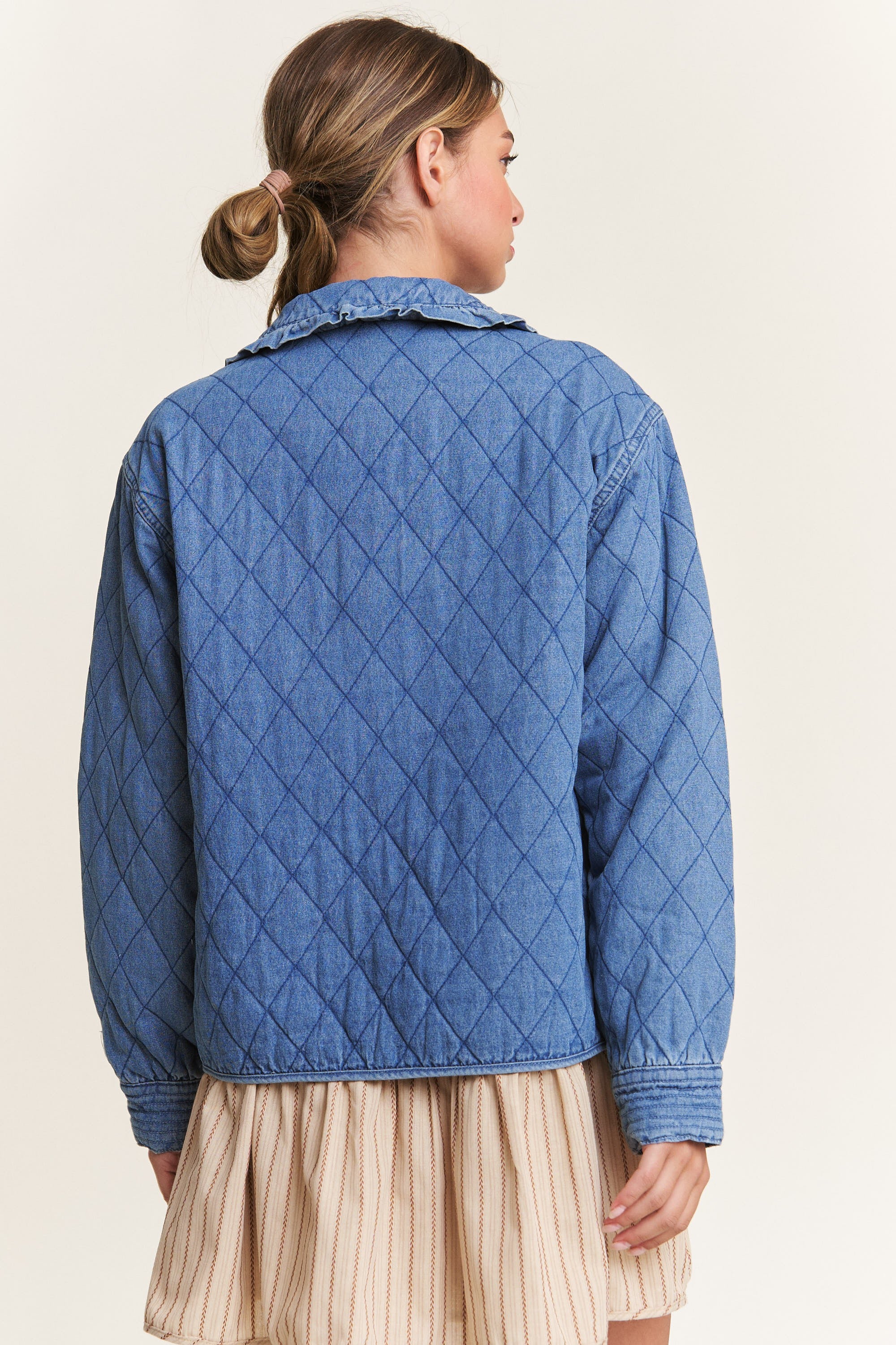 Quilted Denim Jacket