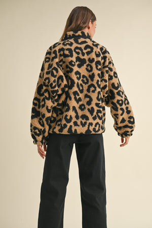 Sherpa Leopard Jacket