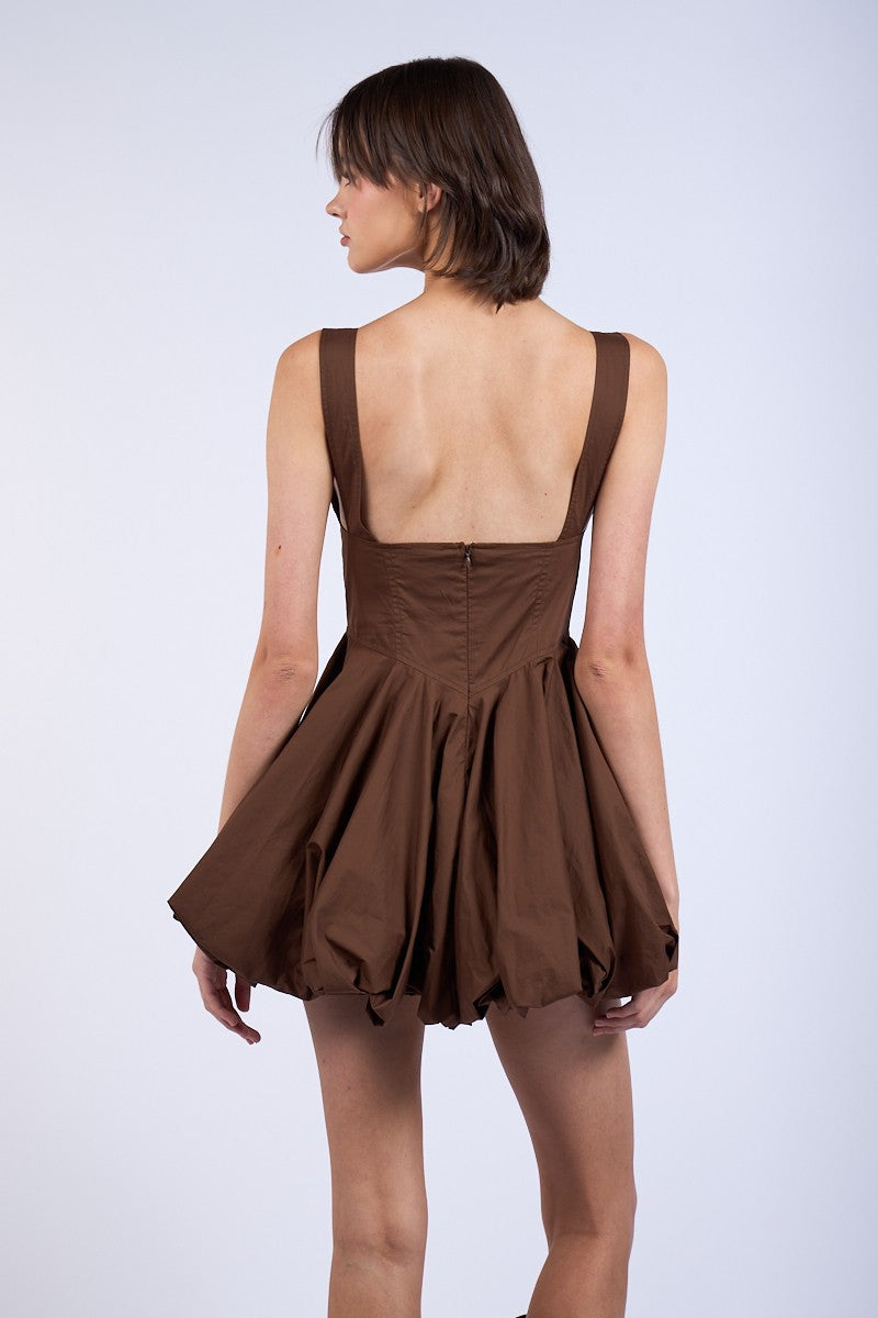 Bubble Hem Mini Dress