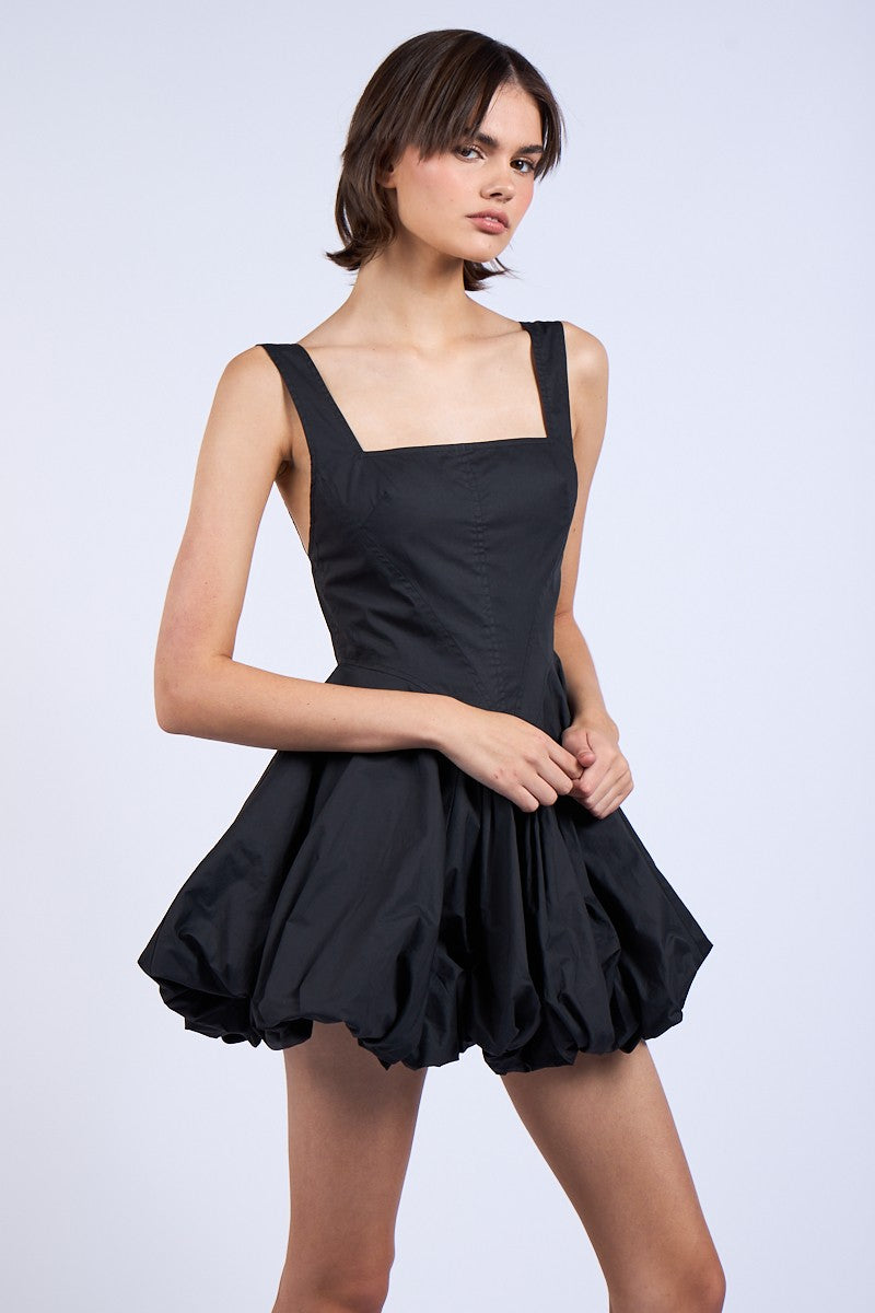 Bubble Hem Mini Dress