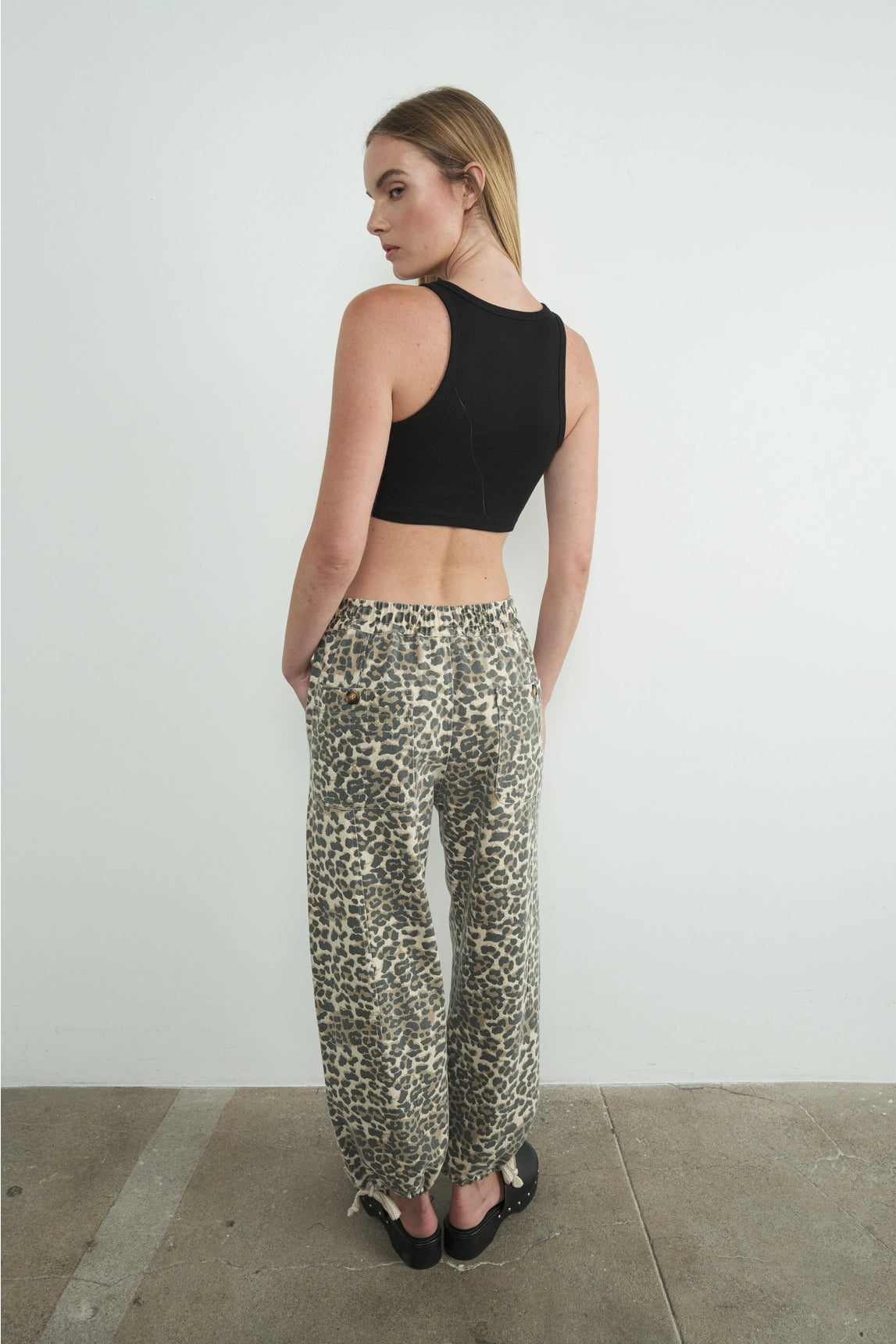 Leopard Print Relaxed Pants