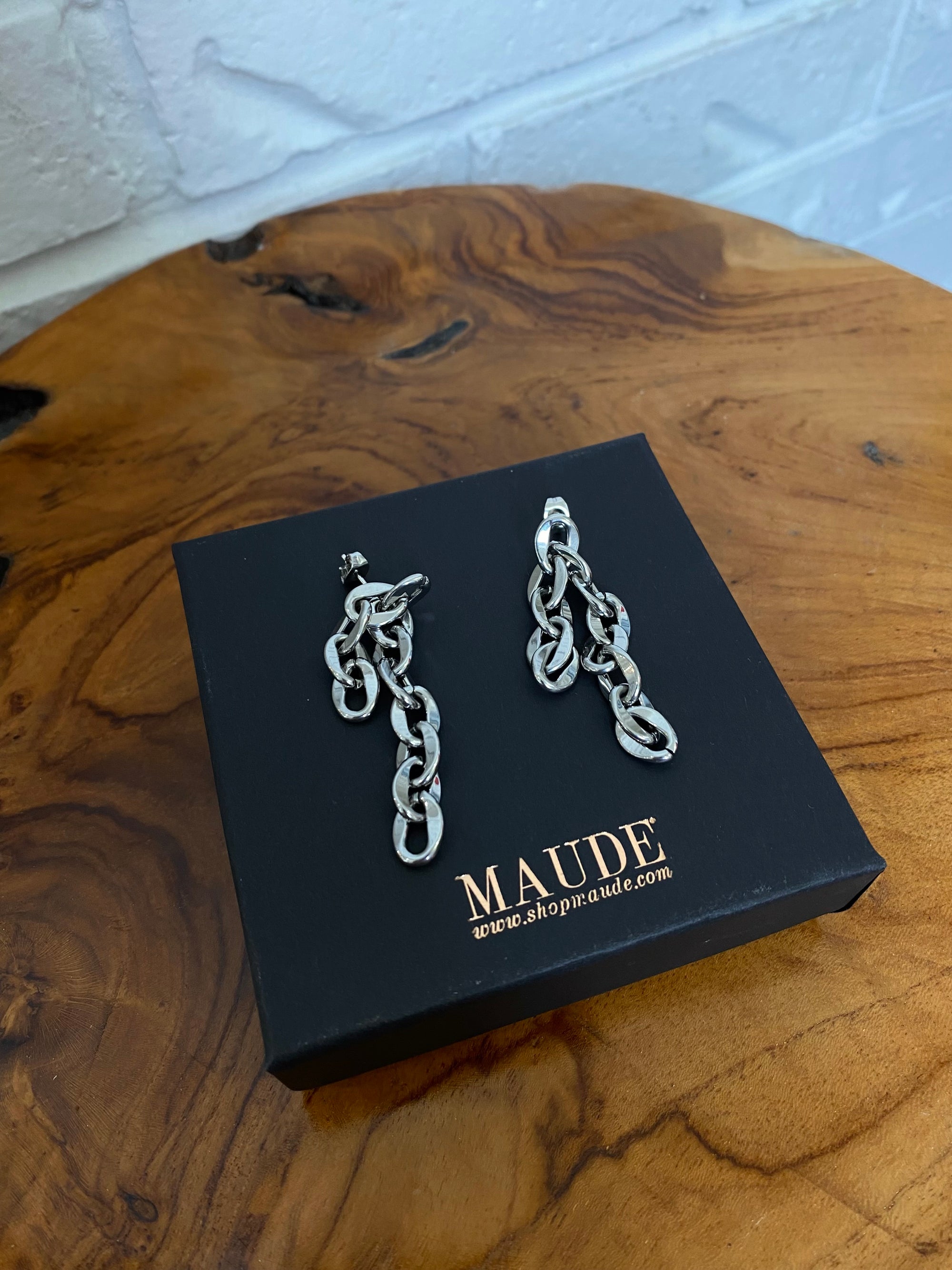 18K Double Chain Earrings