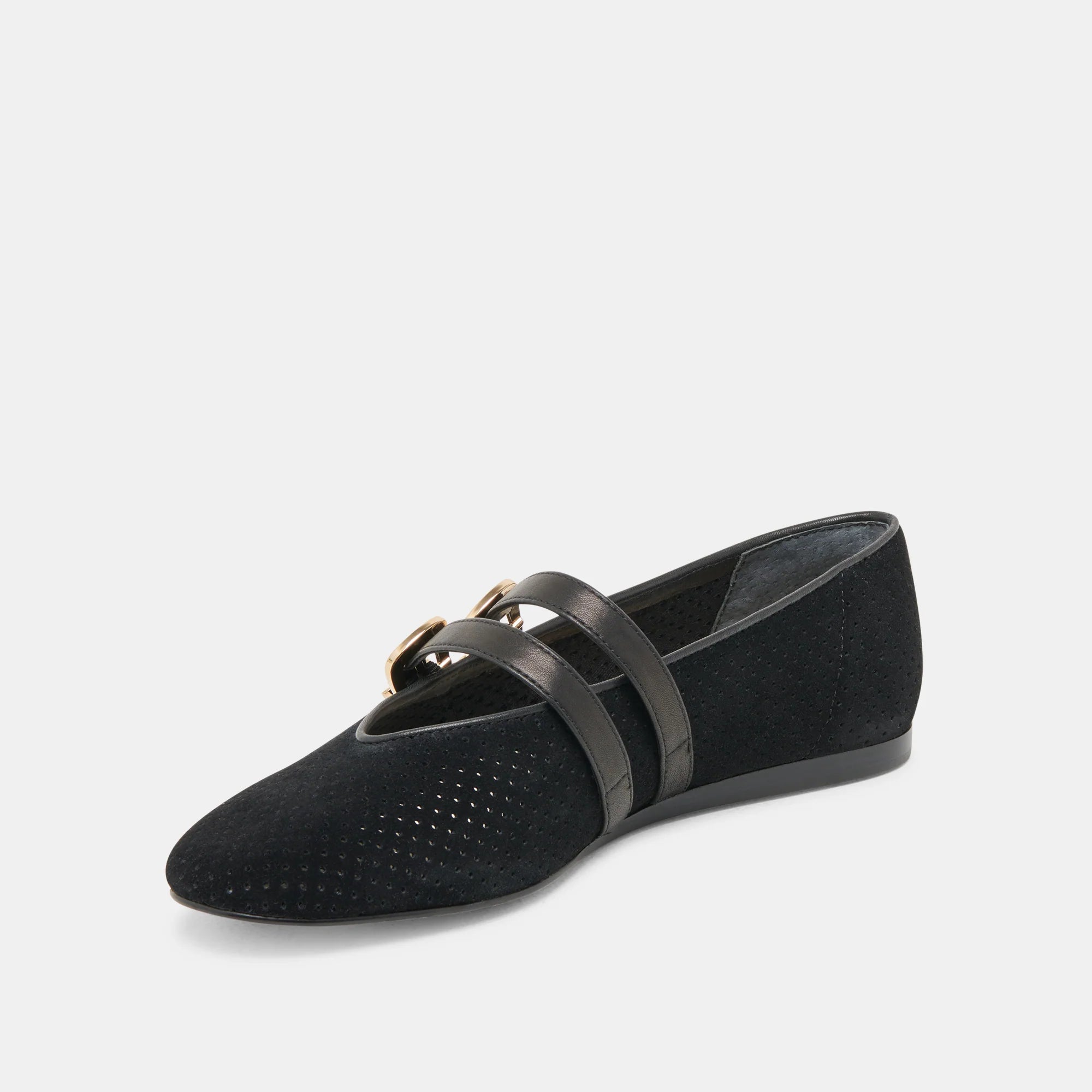 Dolce Vita Baylee Ballet Flats - Onyx Suede