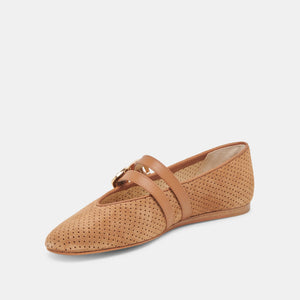 Dolce Vita Baylee Ballet Flats - Pecan Suede