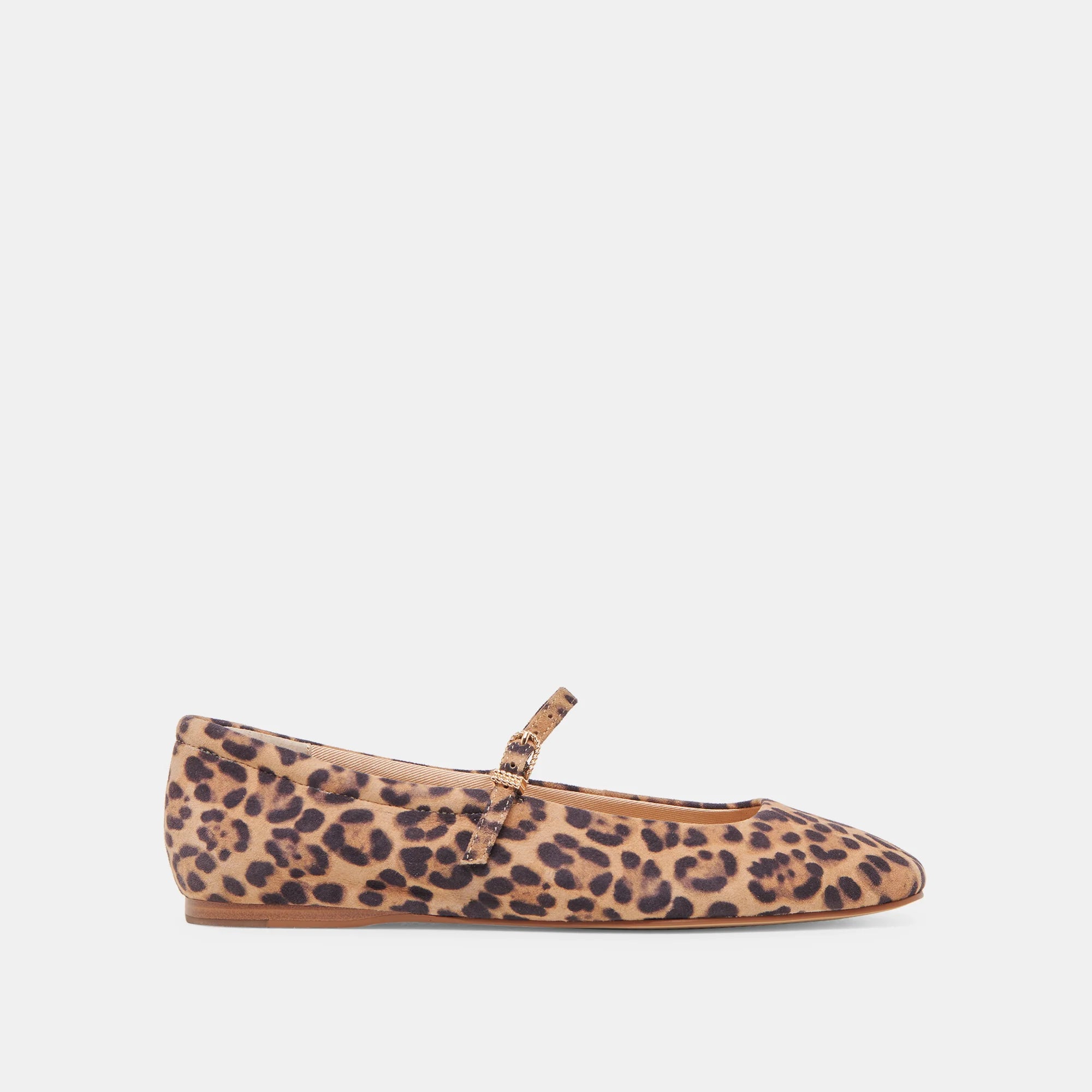 Dolce Vita Reyes Ballet Flats - Dark Leopard Suede