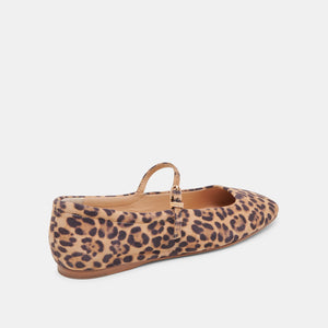 Dolce Vita Reyes Ballet Flats - Dark Leopard Suede