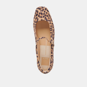 Dolce Vita Reyes Ballet Flats - Dark Leopard Suede