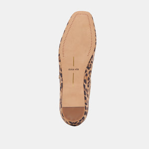 Dolce Vita Reyes Ballet Flats - Dark Leopard Suede