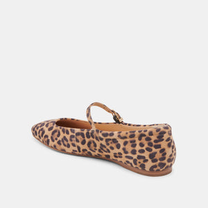 Dolce Vita Reyes Ballet Flats - Dark Leopard Suede