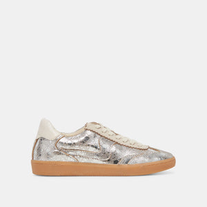 Dolce Vita Notice Sneaker - Silver Distressed Leather