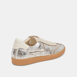 Dolce Vita Notice Sneaker - Silver Distressed Leather