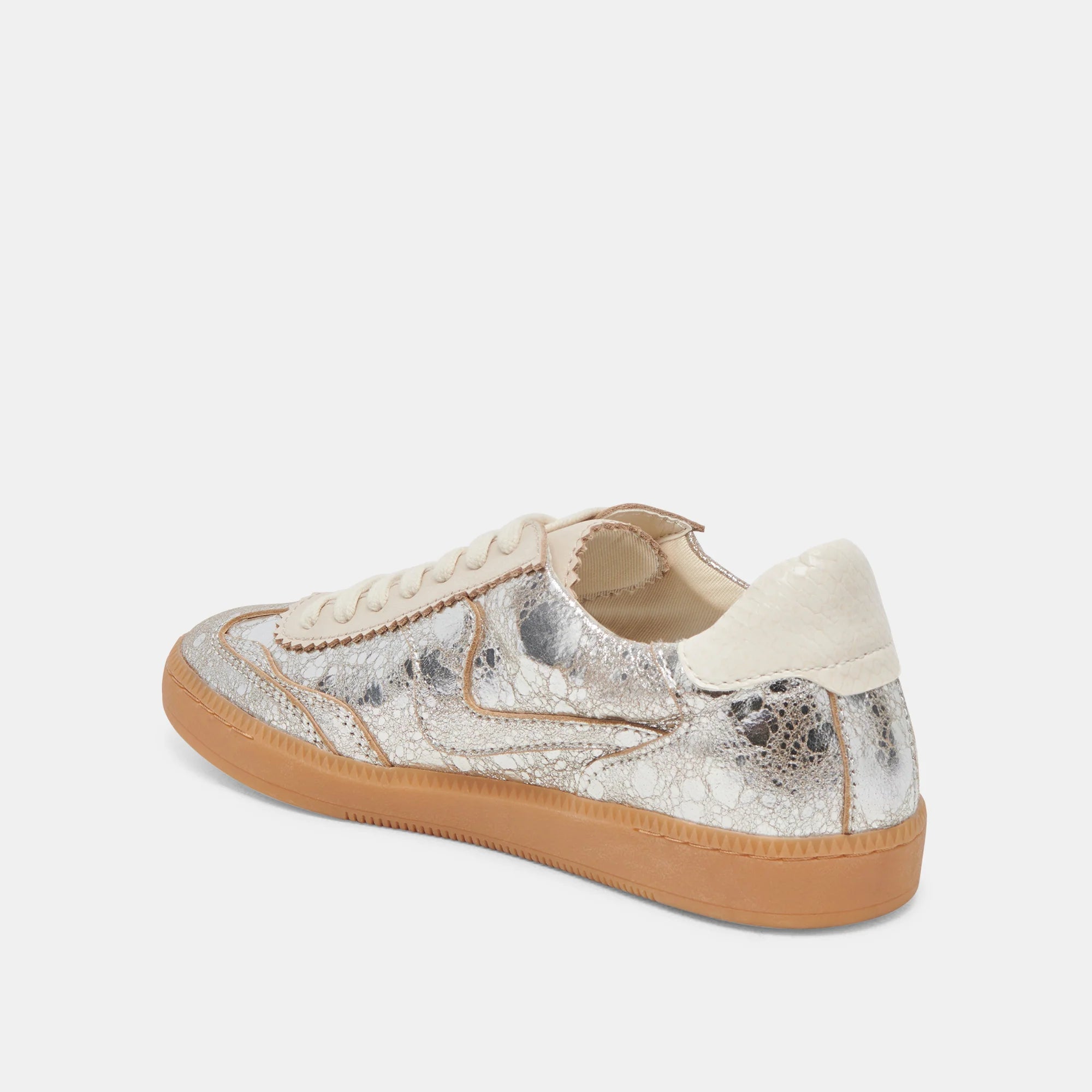 Dolce Vita Notice Sneaker - Silver Distressed Leather