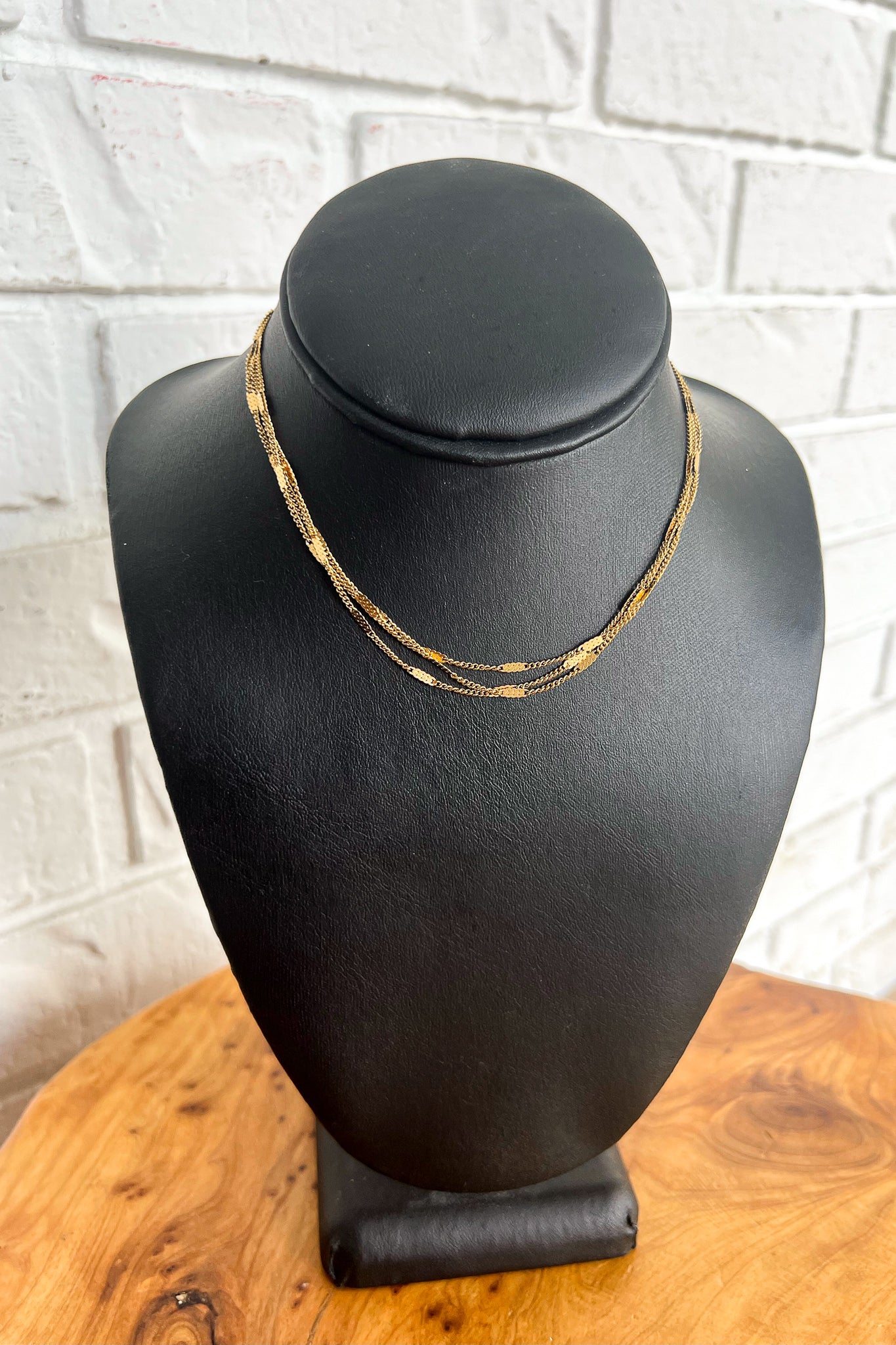 18K Lyla Triple Layer Necklace