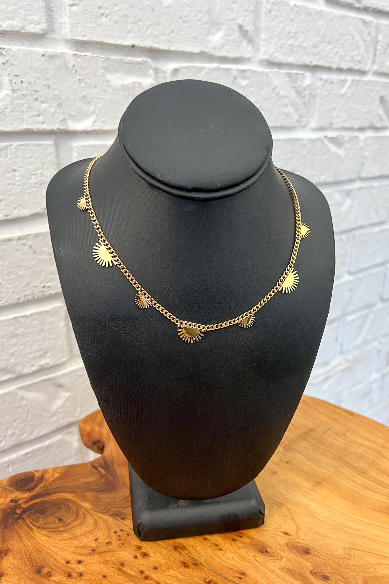 18K Mini Sun Chain Necklace