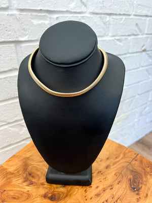 18K Mariah Thick Choker Necklace - Gold