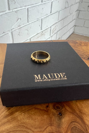 18K Sadie Textured Ring