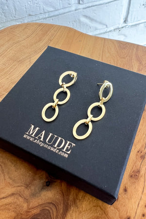 18K Chain Drop Earrings