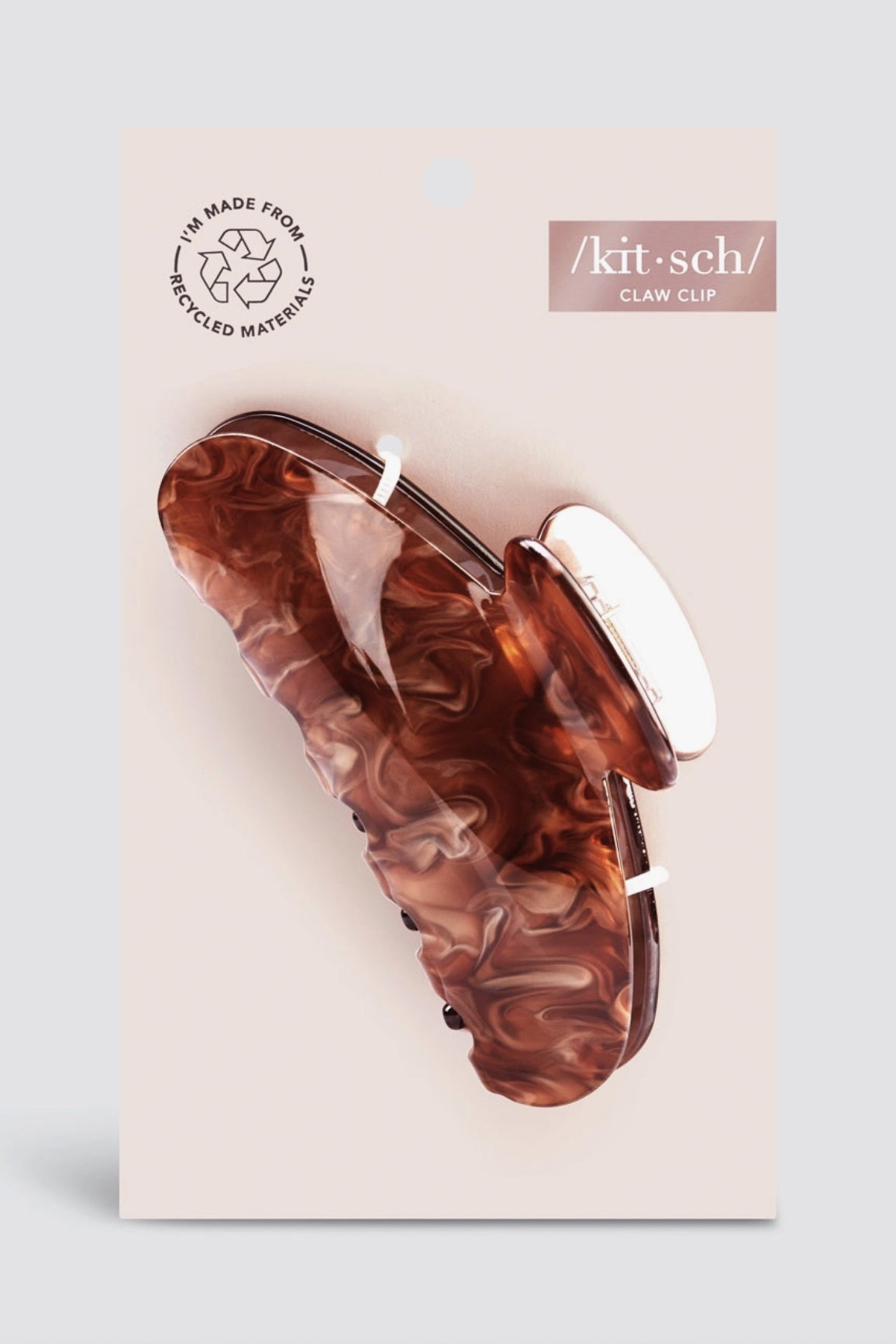 KITSCH Marble Claw Clip - Brunette