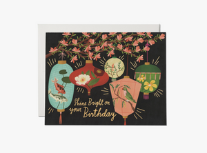 Red Cap Cards - Birthday Lanterns Card