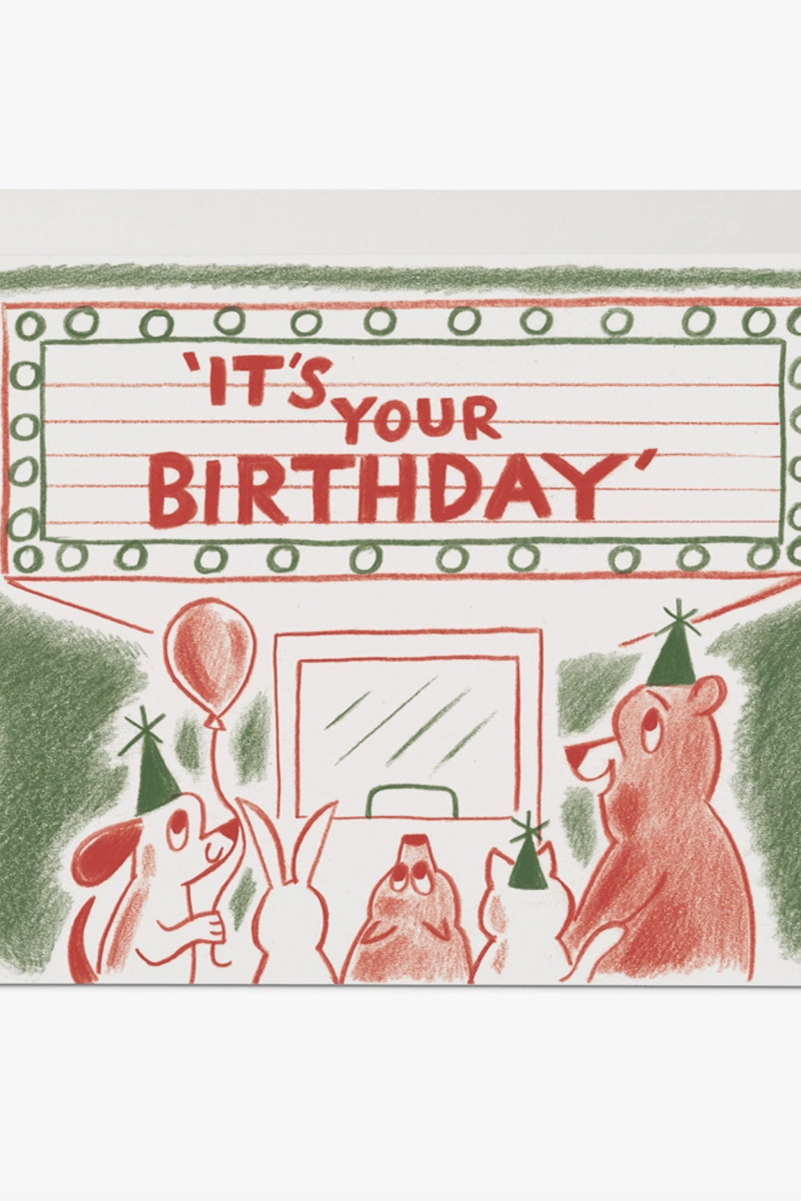 Red Cap Cards - Birthday Marquee Card