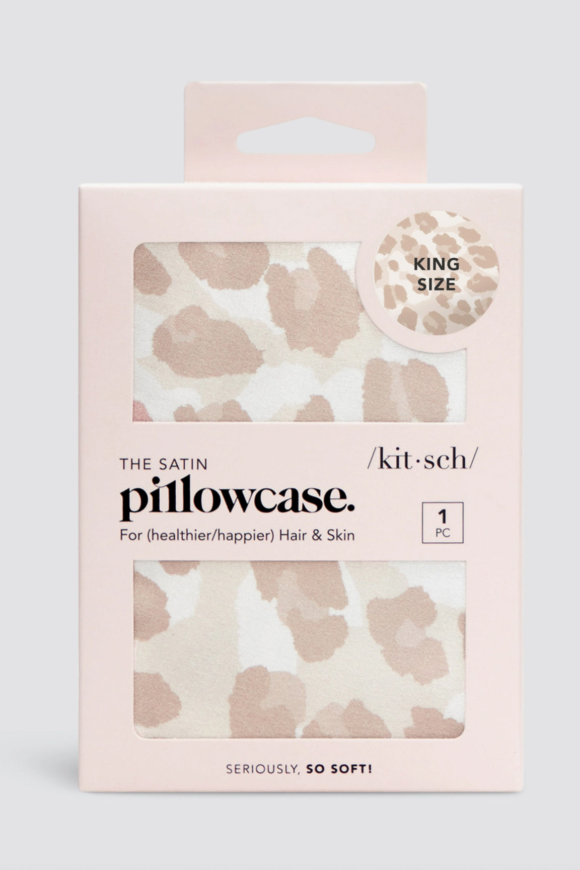 KITSCH - King Satin Pillowcase - Leopard