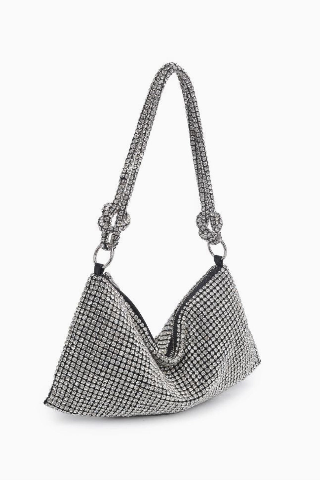 Sienna Evening Bag - Silver