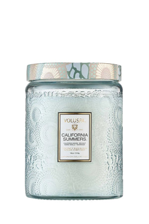 Voluspa Large Glass Jar Candle - 18 oz - CALIFORNIA SUMMERS