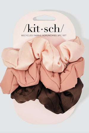 KITSCH Cloud Scrunchies 3 pc - Rosewood