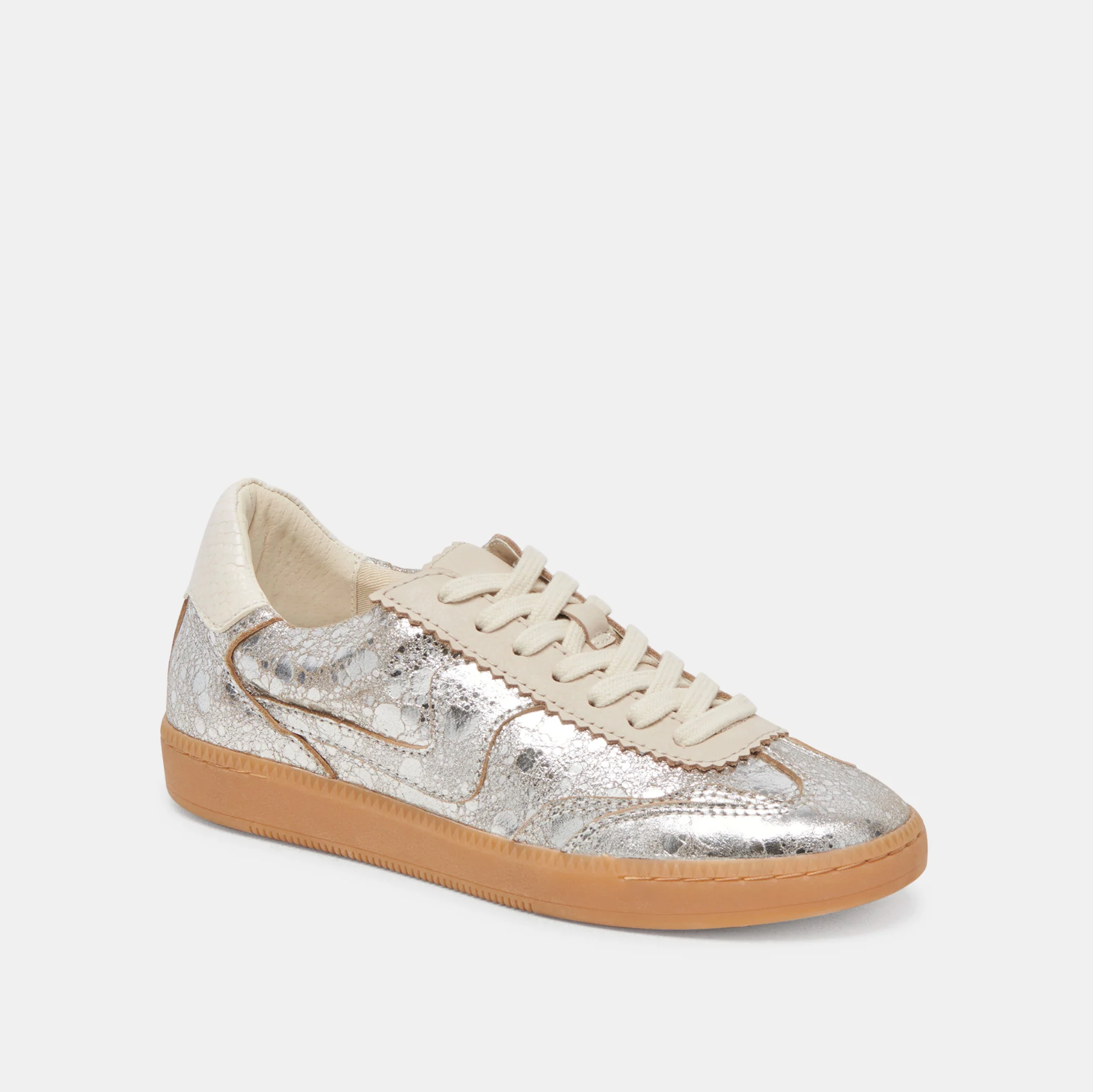 Dolce Vita Notice Sneaker - Silver Distressed Leather