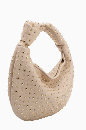 Melie Bianco - Brigitte Studded Bag - Bone