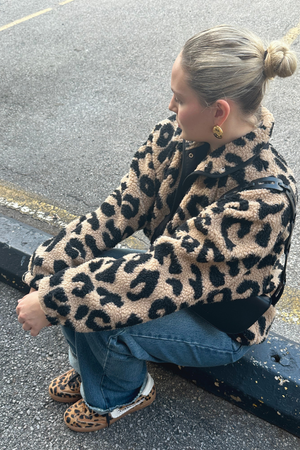 Sherpa Leopard Jacket