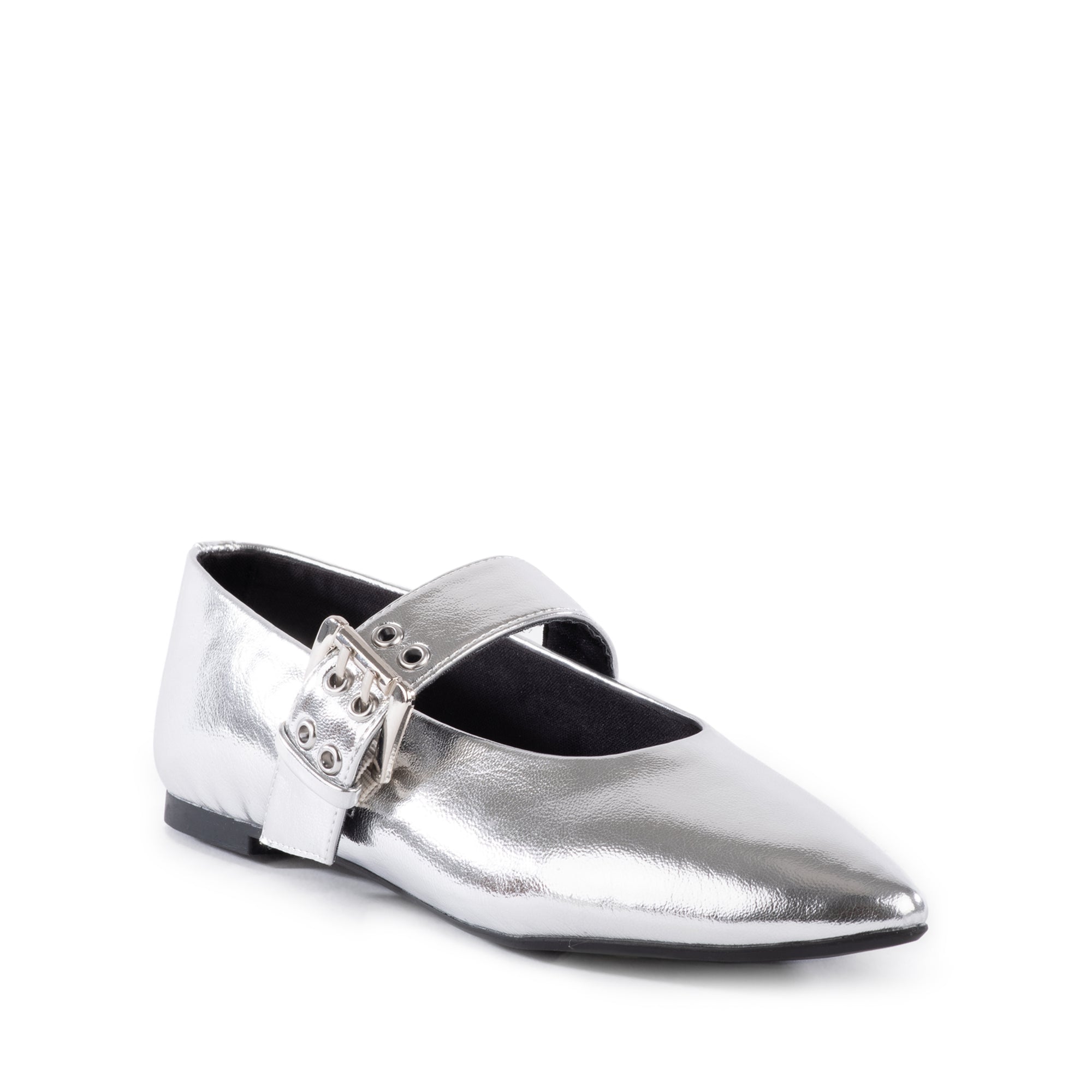 Seychelles Spinning Around Ballet Flats - Silver