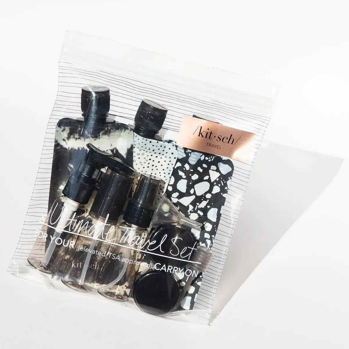 Refillable Ultimate Travel Set - 11pc - Black