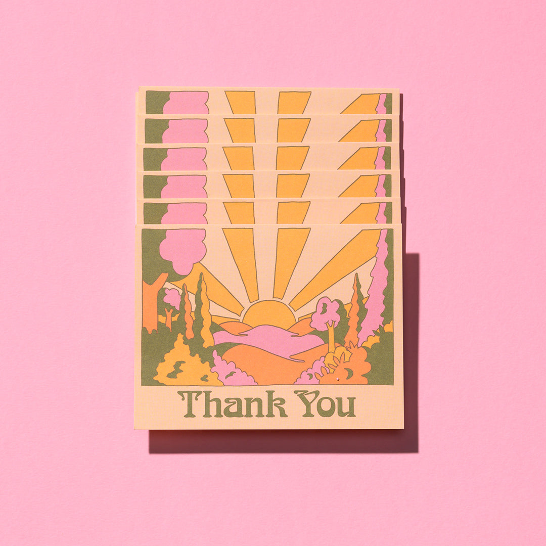 Red Cap Cards - Sunrise Thank You