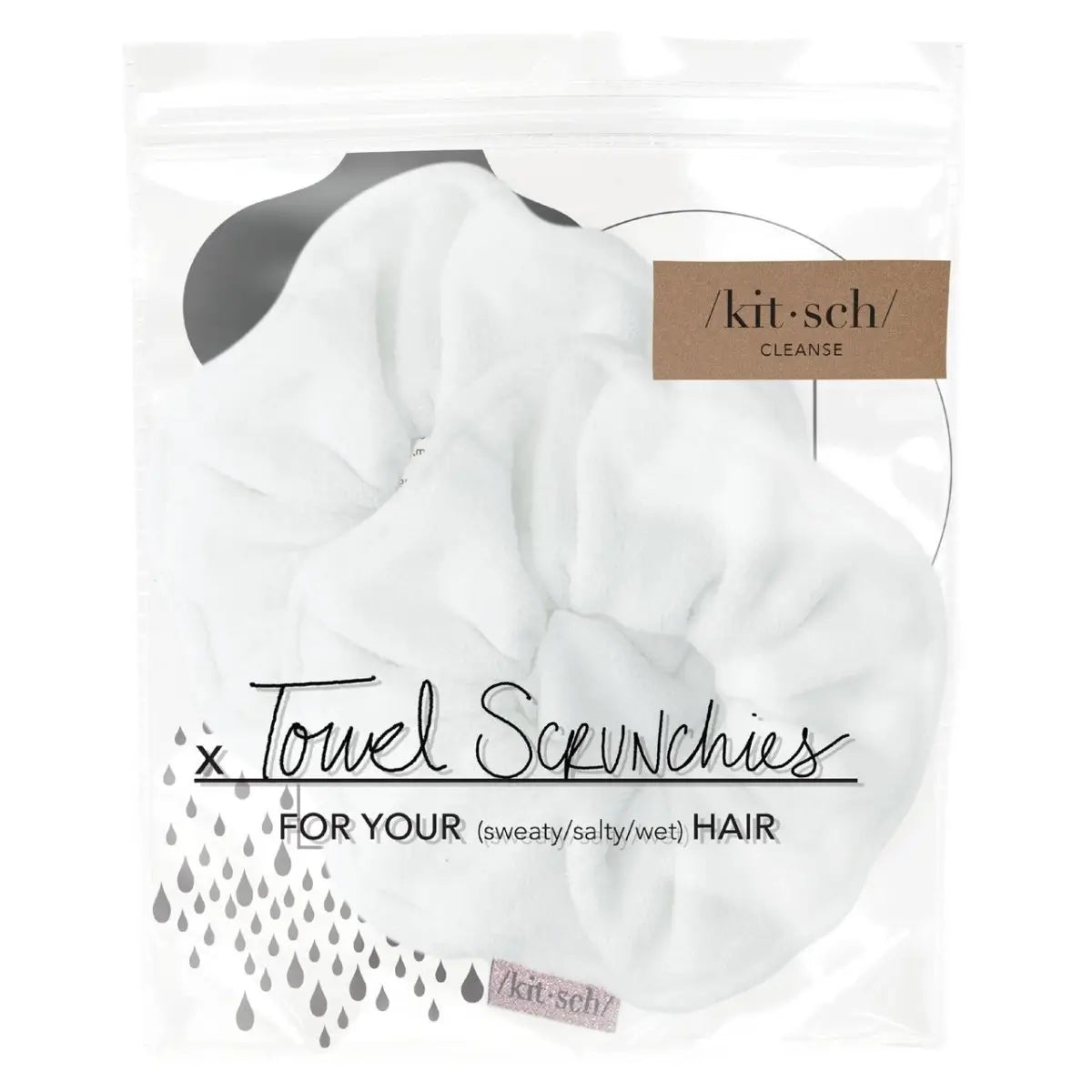 Towel Scrunchies 2 pack - White