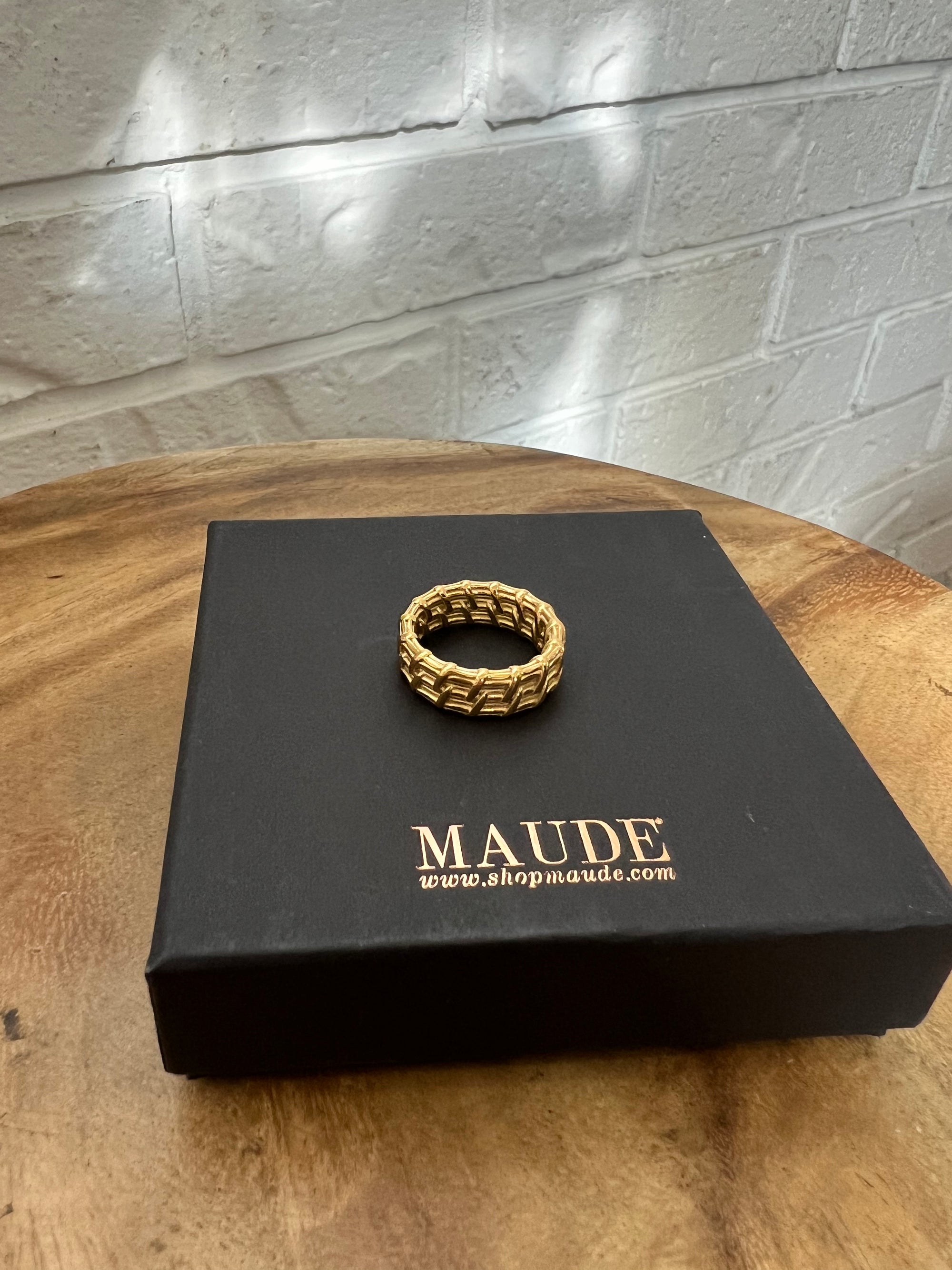 18K Woven Statement Ring