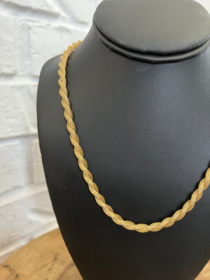 18K Lucy Twisted Gold Necklace