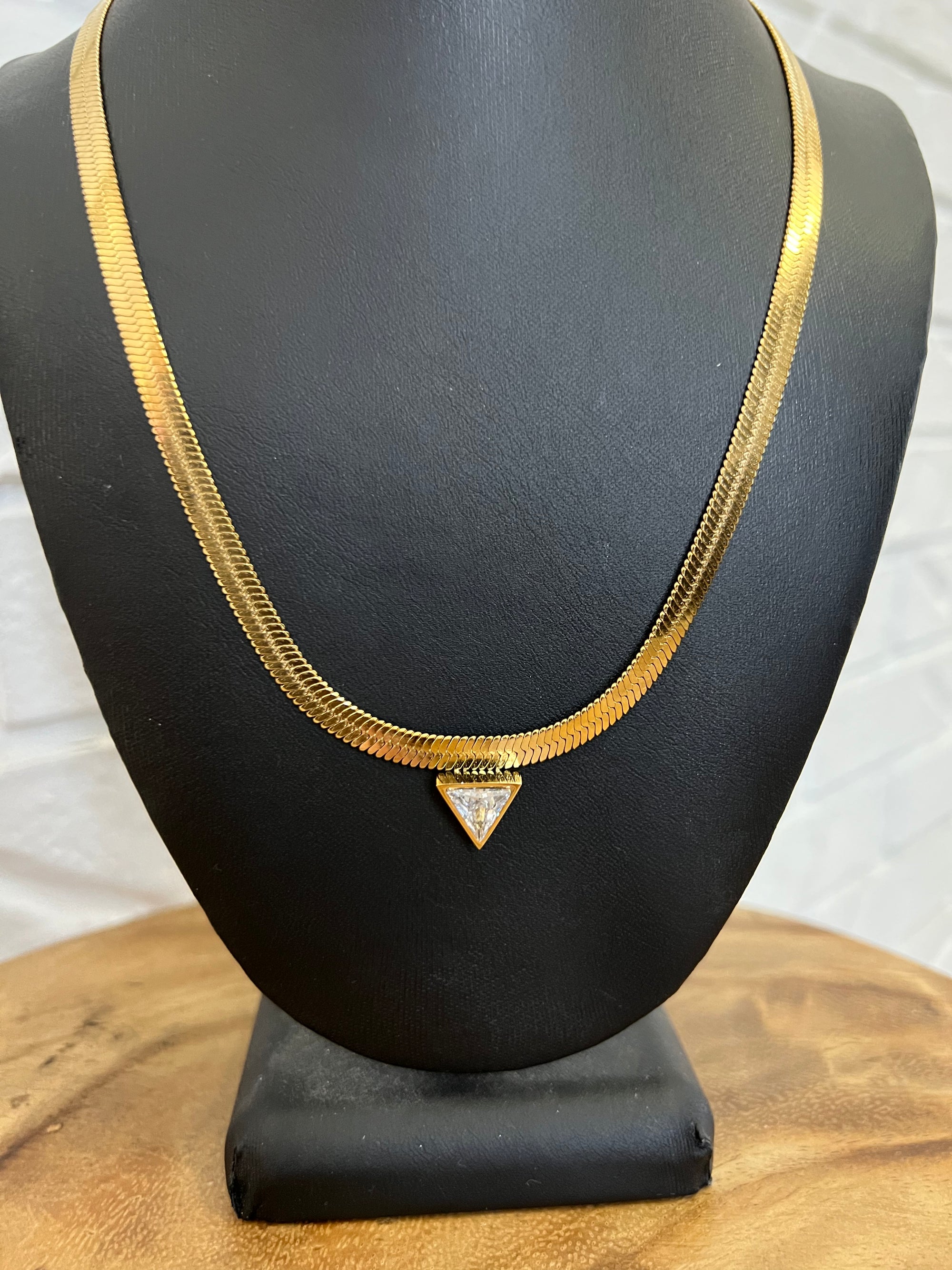 18K Gabby Crystal Necklace