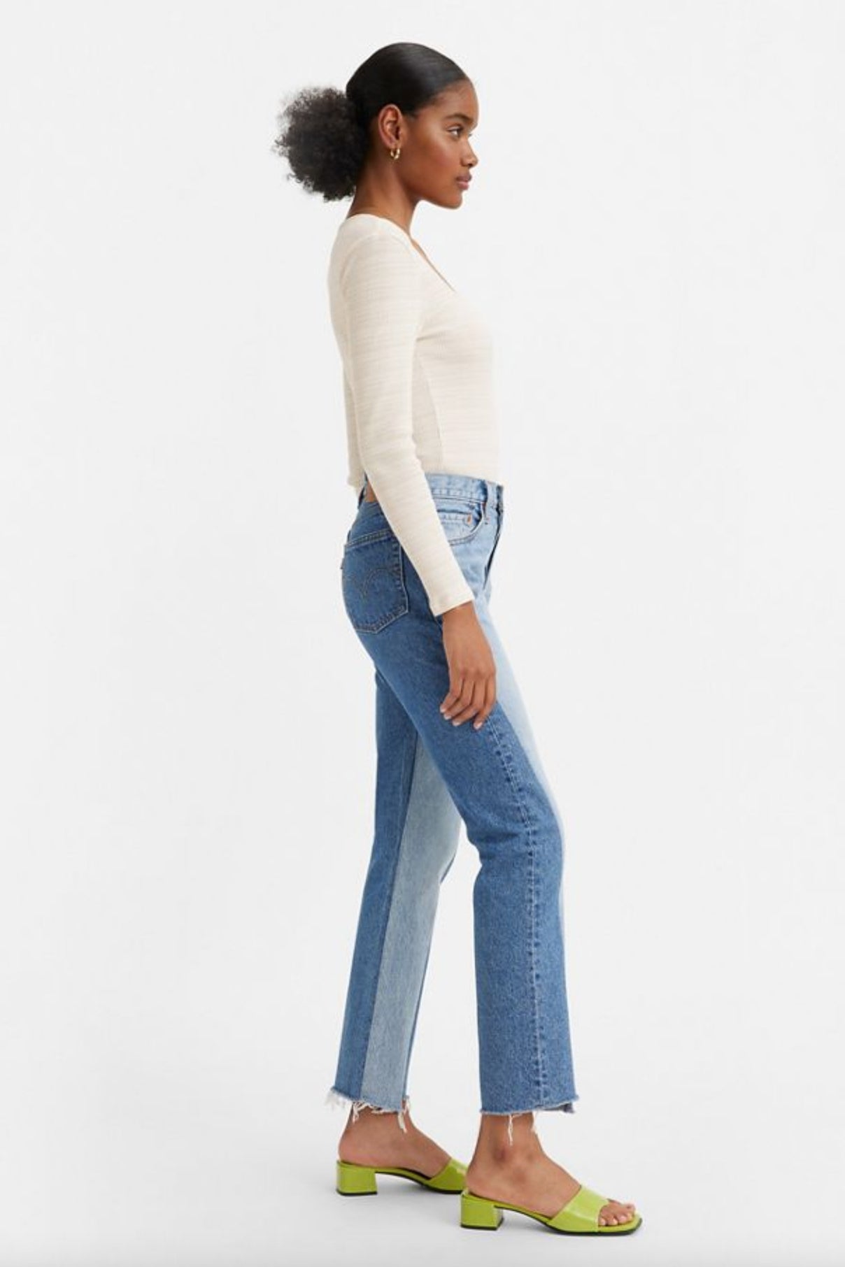 Levi's 501 Women's Long Bottom Jeans