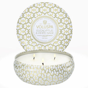 Voluspa 3 Wick Candle Tin - 12oz. (STORE PICK UP ONLY)