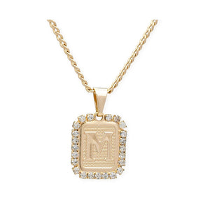 Bracha Royal Initial Card Necklace